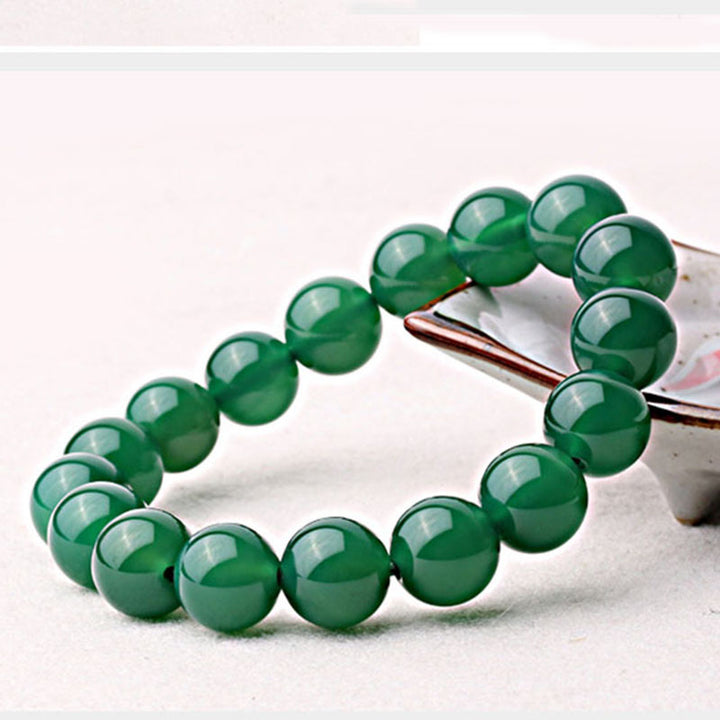 Buddha Stones Natuurlijke groene agaat Armband - image 2