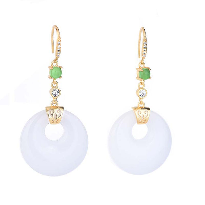 Feng Shui witte jade zegen Oorbellen - image 9