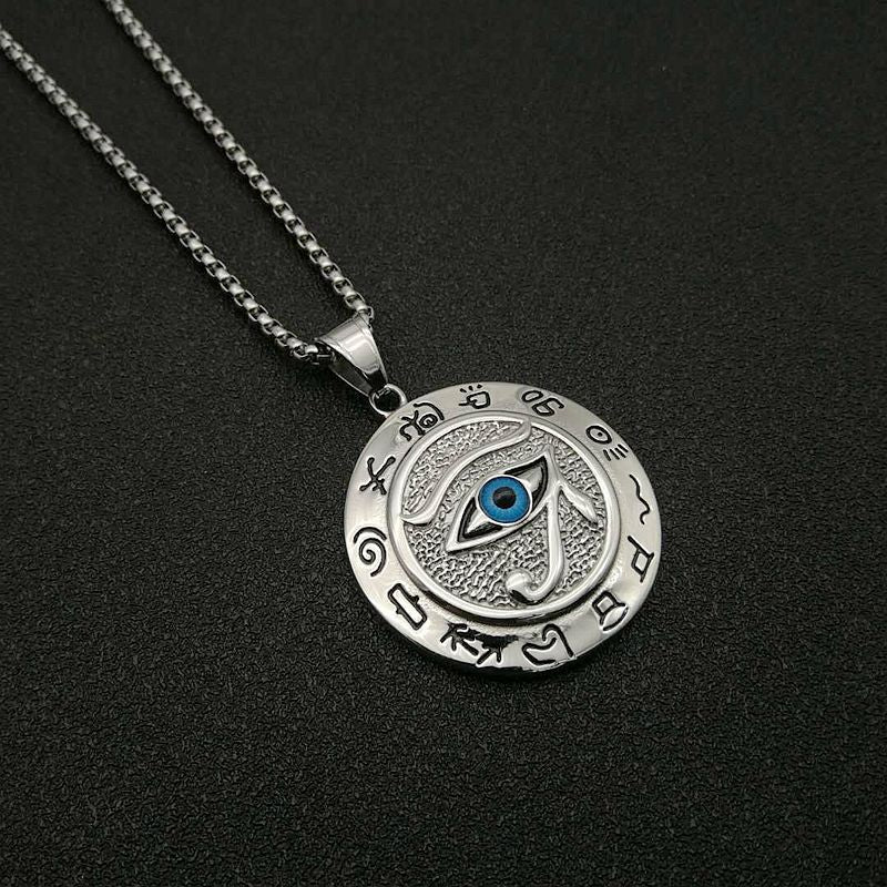 Buddha Stones Oog van Horus beschermende Ketting - Zilver - image 2