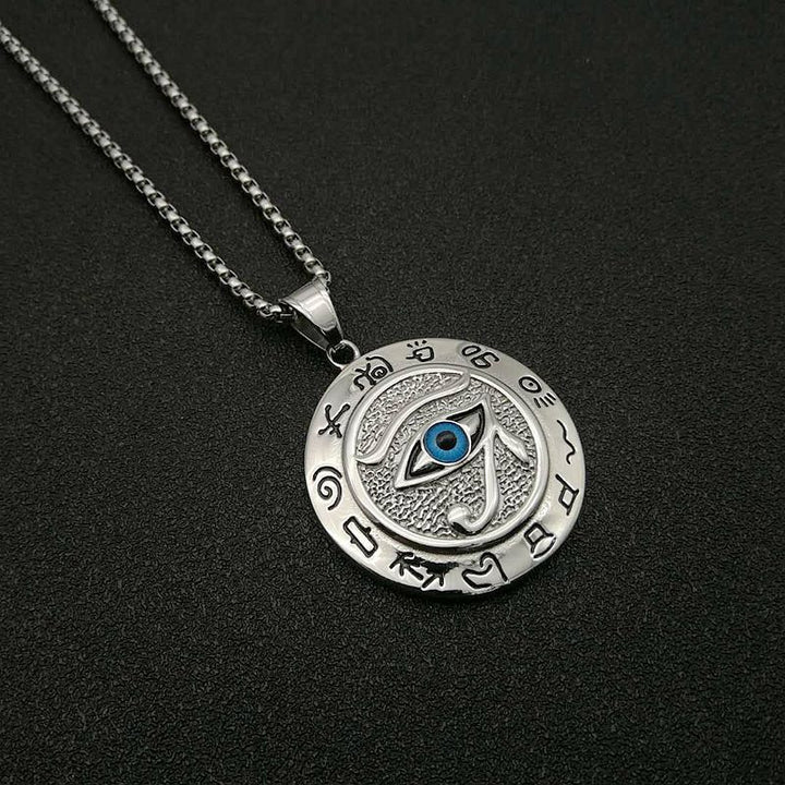 Buddha Stones Oog van Horus beschermende Ketting - Zilver - image 2