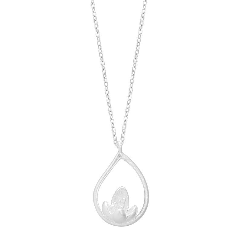 Buddha Stones 925 Sterling Zilveren Lotusbloem Bloemen Ketting - image 7