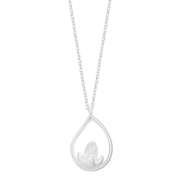 Buddha Stones 925 Sterling Zilveren Lotusbloem Bloemen Ketting - image 7
