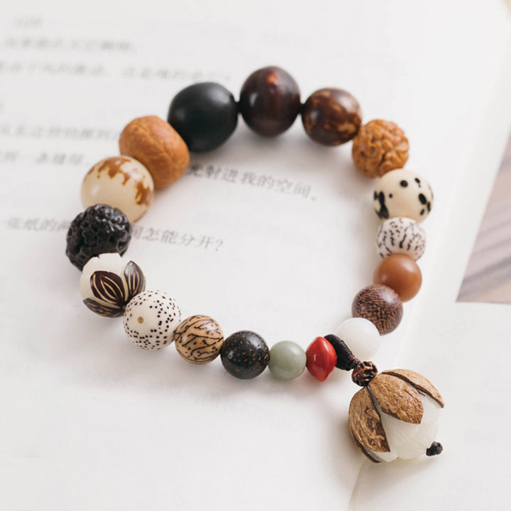 Buddha Stones Bodhizaad Lotus Wijsheid Vrede Pols Mala Armband - image 10