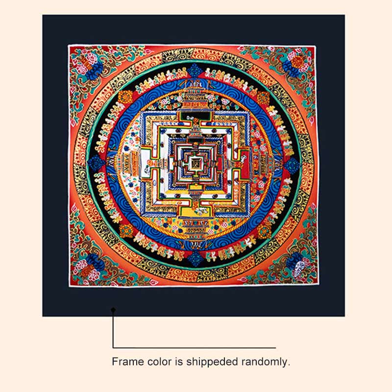 Buddha Stones Tibetaanse handgemaakte Thangka Mandala schilderij blind box met willekeurig kleurenpatroon - image 17