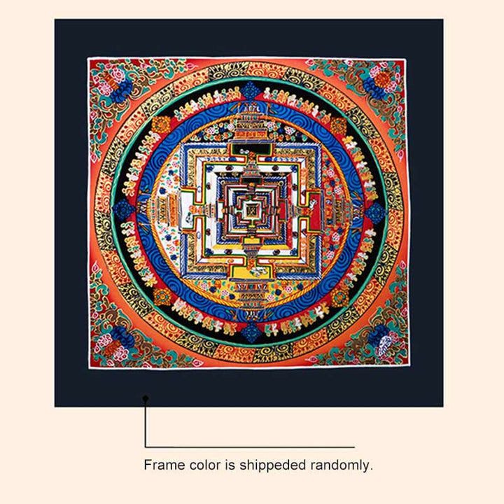 Buddha Stones Tibetaanse handgemaakte Thangka Mandala schilderij blind box met willekeurig kleurenpatroon - image 17