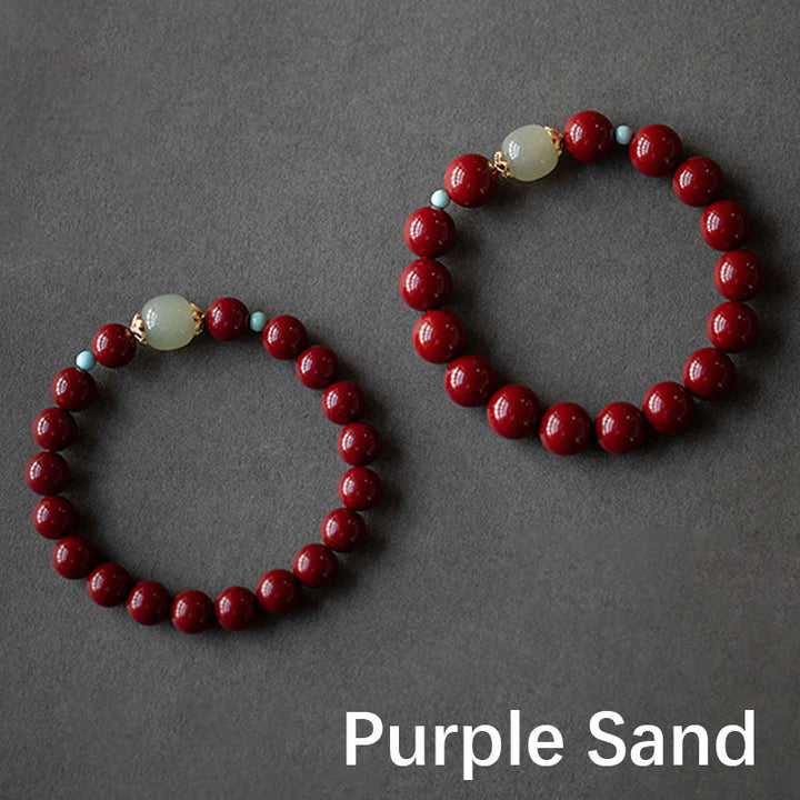 Buddha Stones Armband van cinnabergroene aventurijn - image 4