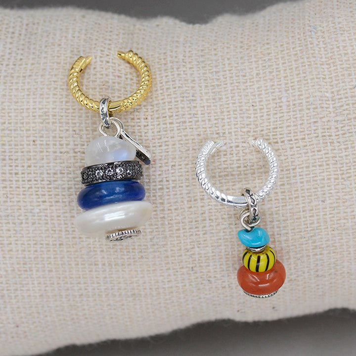 Buddha Stones Zen Cairn Labradoriet Diverse Kristallen Kalmerende Hanger Ketting - image 6
