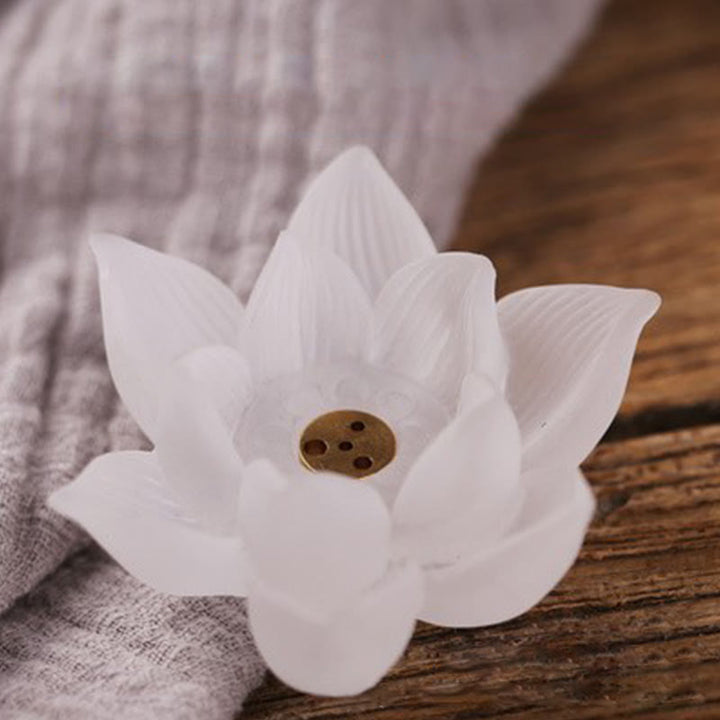 Buddha Stones Mini Lotus Liuli Kristal Genezing Meditatie Wierook - image 9