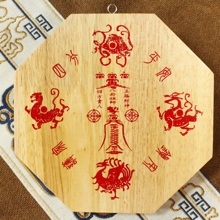 Feng Shui Bagua-kaart Perzikhout Balans Energiekaart Spiegel - image 2