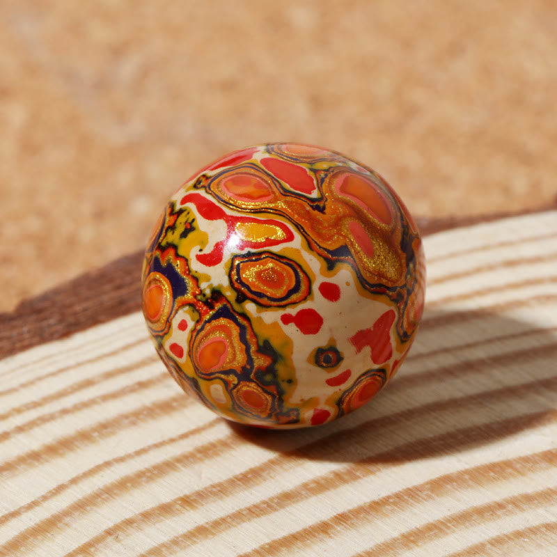 Buddha Stones Natuurlijke, veelkleurige lakparels, rustgevende Armband - image 10