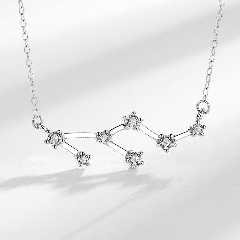 Buddha Stones Kettinghanger van 925 sterling zilver met de 12 sterrenbeelden van de dierenriem (astrologische Ketting ). - image 0