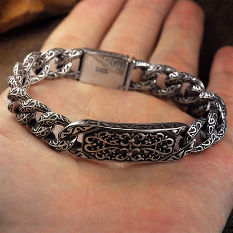 Buddha Stones Vintage gegraveerde helende Armband met patronen - image 7