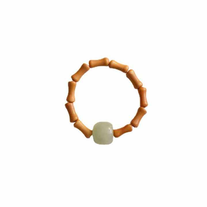 Buddha Stones Hetian jade kralen bamboe Ring - image 11