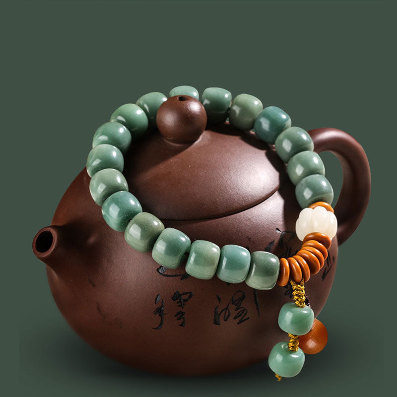 Buddha Stones Cyaan Bodhizaad Armband - image 0