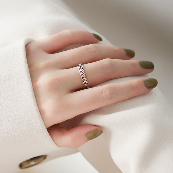 Buddha Stones Vintage koperen muntvormige Ring , verstelbaar - image 6