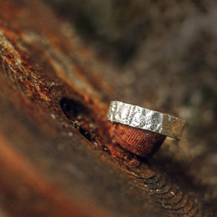 Buddha Stones Ring voor stellen, eenvoudig ontwerp, 925 sterling zilver, met zegenmotief. - image 4