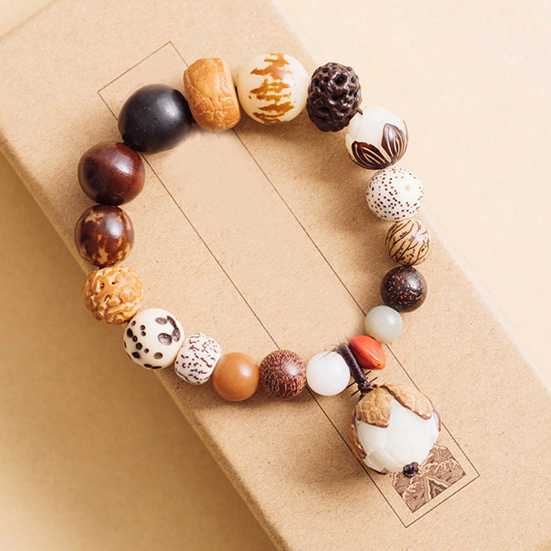 Buddha Stones Bodhizaad Lotus Wijsheid Vrede Pols Mala Armband - 18 cm - image 11