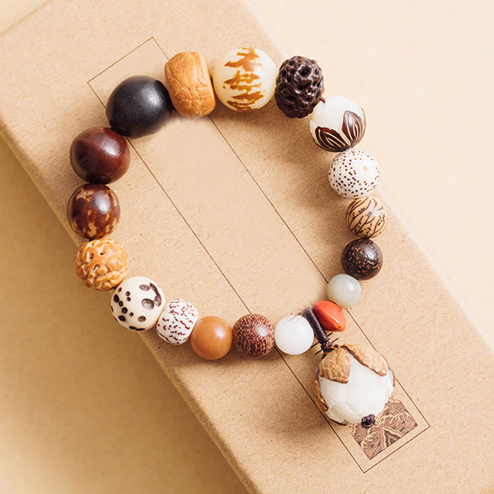 Buddha Stones Bodhizaad Lotus Wijsheid Vrede Pols Mala Armband - 18 cm - image 11