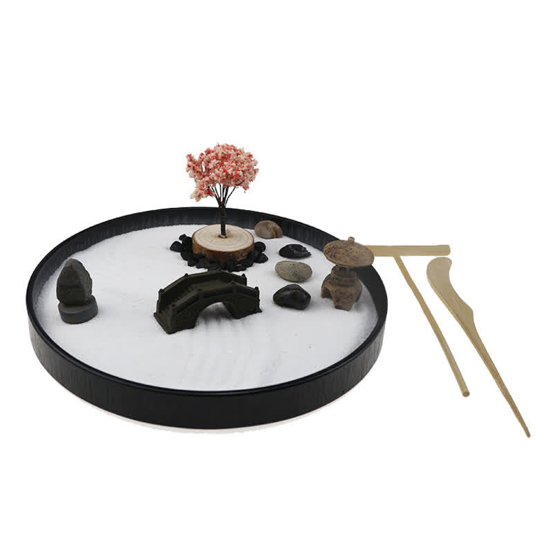 Buddha Stones Boom, kleine brug, landschap, meditatie, rust, zen, tuindecoratie - Zen-tuin - image 0