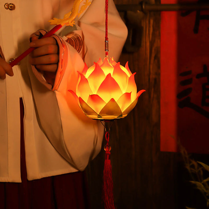 Buddha Stones DIY Lotusbloem Drakenlantaarn Kwastjes Lamp Decoratie - image 20