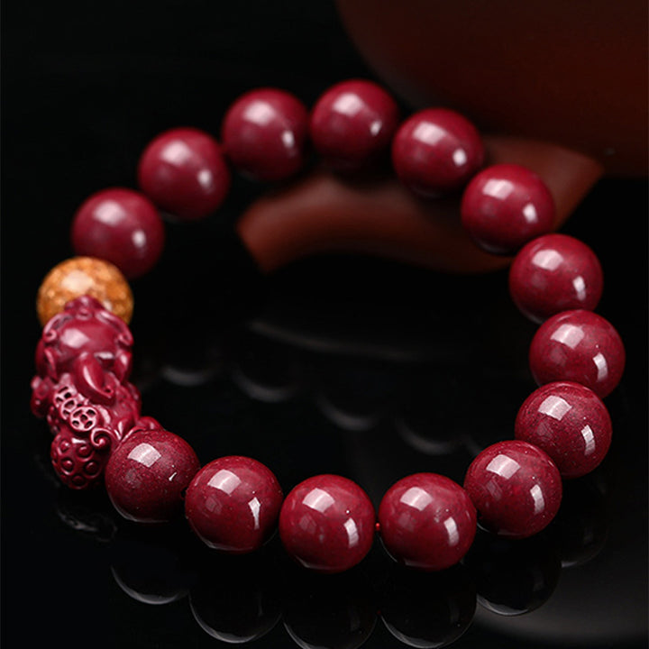 Buddha Stones Tibetaanse Cinnabar PiXiu Calm Armband - image 2