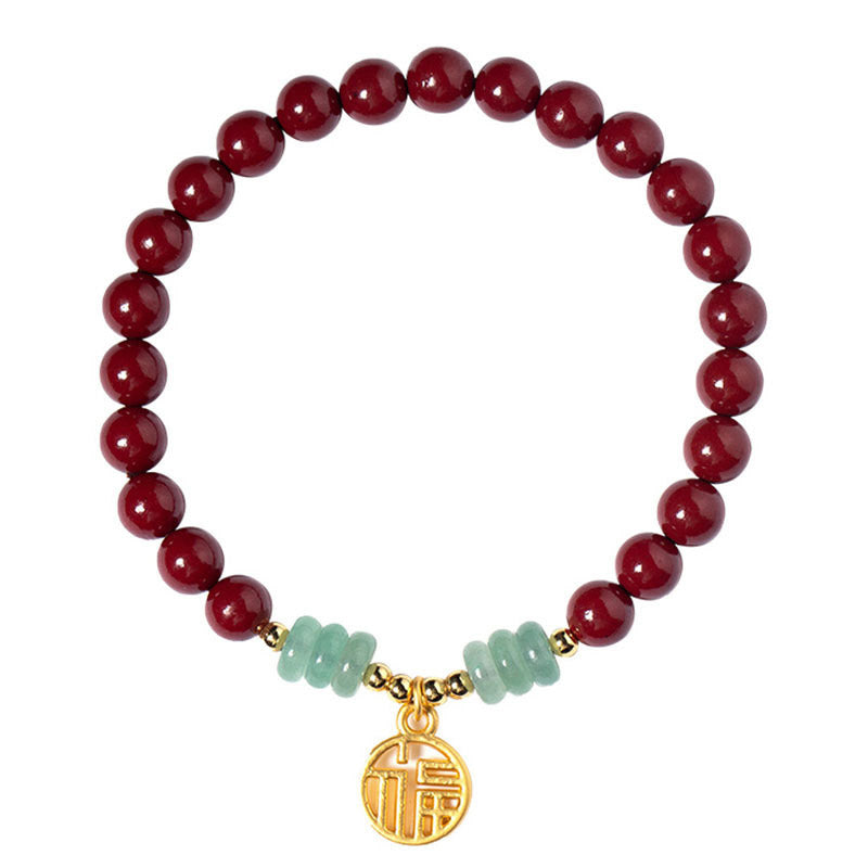 Buddha Stones Armband van cinnabergroene aventurijn - image 10