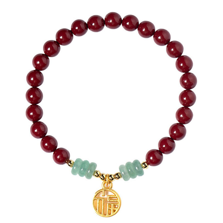 Buddha Stones Armband van cinnabergroene aventurijn - image 10