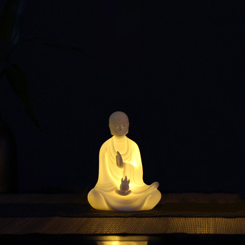 Boeddha Avalokitesvara Ksitigarbha Bodhisattva zegen keramische LED-decoratie - Ksitigarbha Bodhisattva - image 6