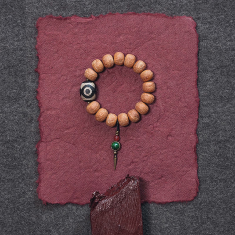 Buddha Stones Tibetaanse Bodhizaad Dzi kraal vredesamulet Pols Mala Armband - image 6