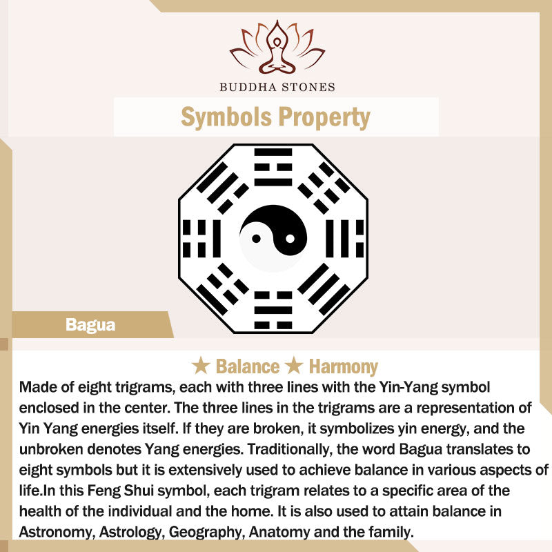 Buddha Stones Cinnaber Yin Yang Bagua zegen Ketting hanger - image 9