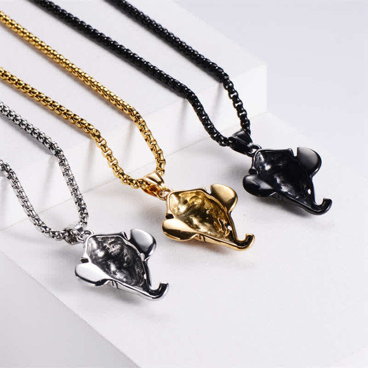 Buddha Stones Ganesh Ganpati Olifant Titanium Stalen Beschermende Hanger Ketting - image 8