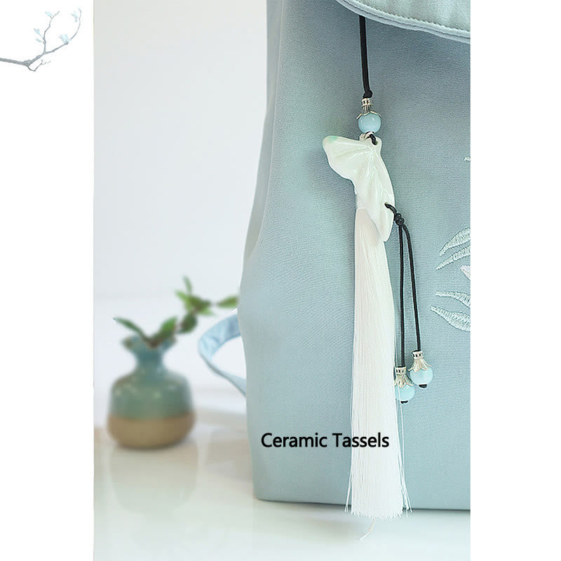 Buddha Stones Handgemaakte, geborduurde canvas Rugzak met grote capaciteit - image 7