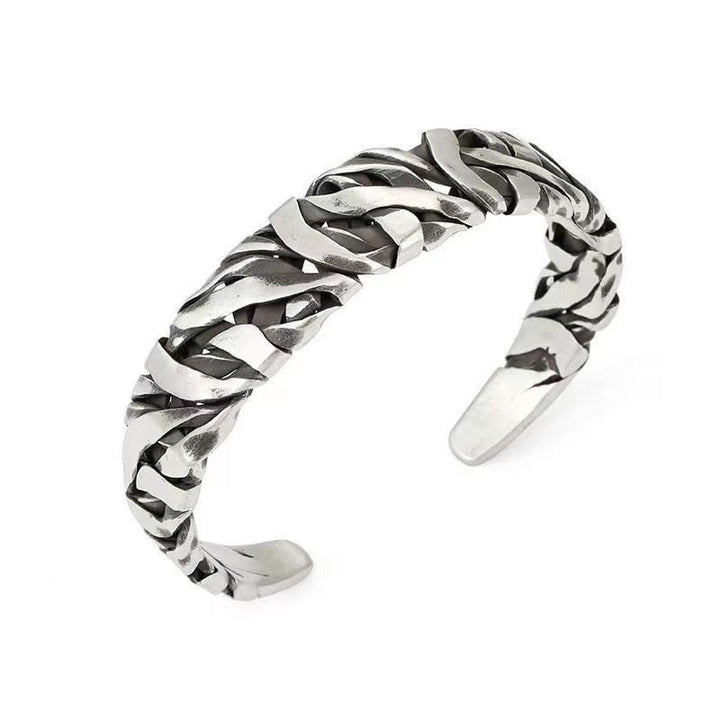 Buddha Stones Retro Bangle textuur helende Manchetarmband - image 1