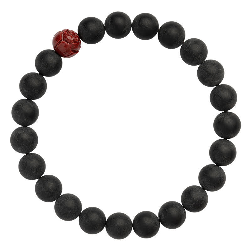 Buddha Stones Tibetaanse cipres cinnaber lotus helende Armband - image 11