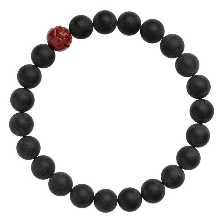 Buddha Stones Tibetaanse cipres cinnaber lotus helende Armband - image 11