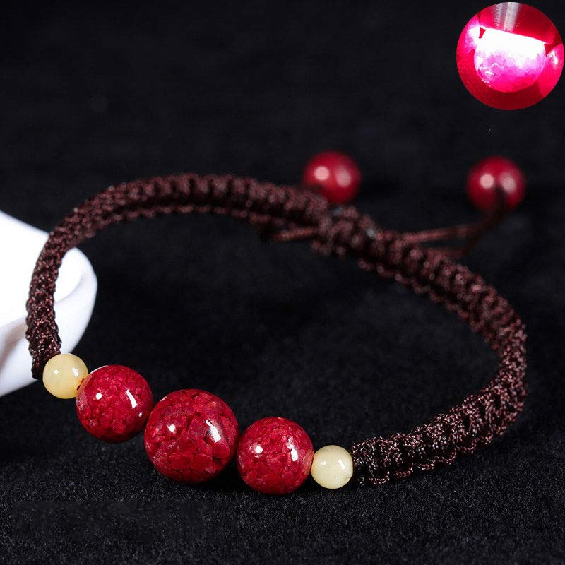 Buddha Stones Cinnabar Blessing Rode Armband met Koord voor Kinderen - image 8