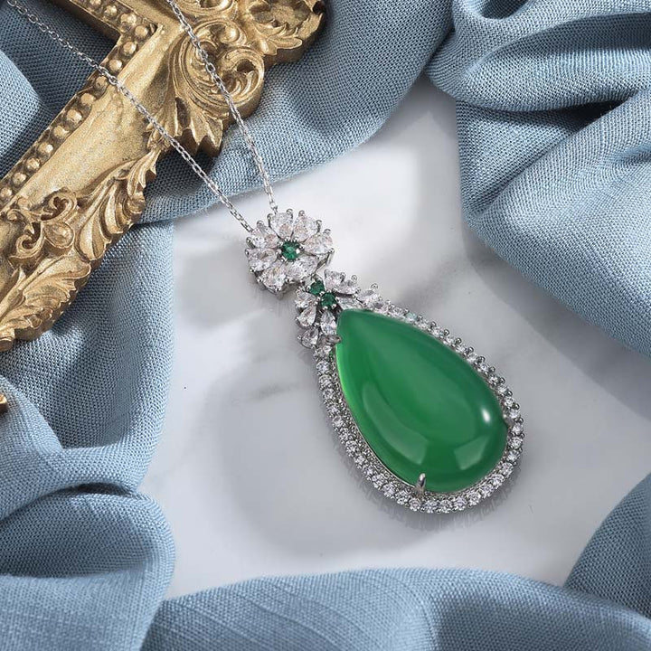 Cyaan Jade Harmonie Ketting - image 2
