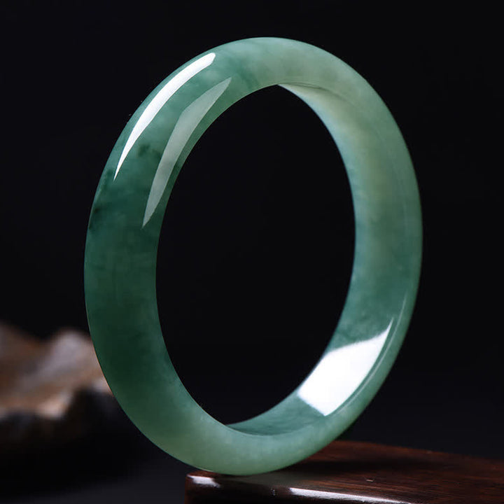 Buddha Stones Jade Bangle voor overvloed, geluk en genezing . - image 2