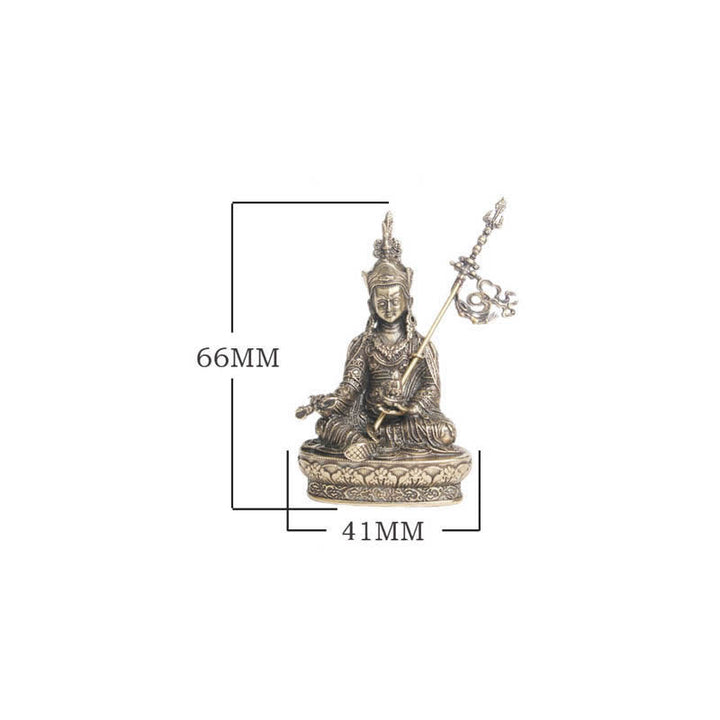 Buddha Stones Padmasambhava Boeddhabeeld Sereniteit Koperen Beeld Decoratie Tempelornament - image 9