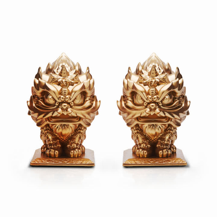 Buddha Stones Leeuwenbeeld van hars ter decoratie van huis en kantoor - image 12