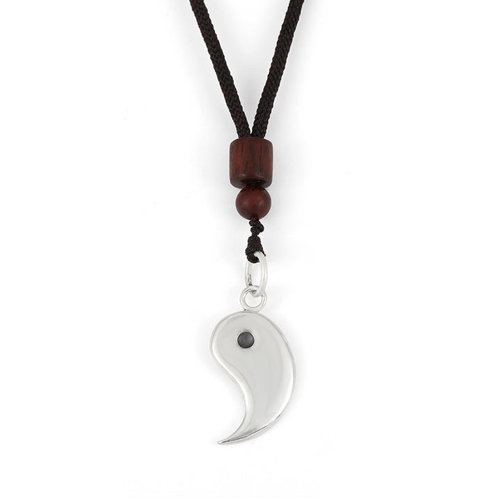 Buddha Stones Ketting met Yin Yang-balans en harmonie, 990 sterling zilver - Yang - image 8