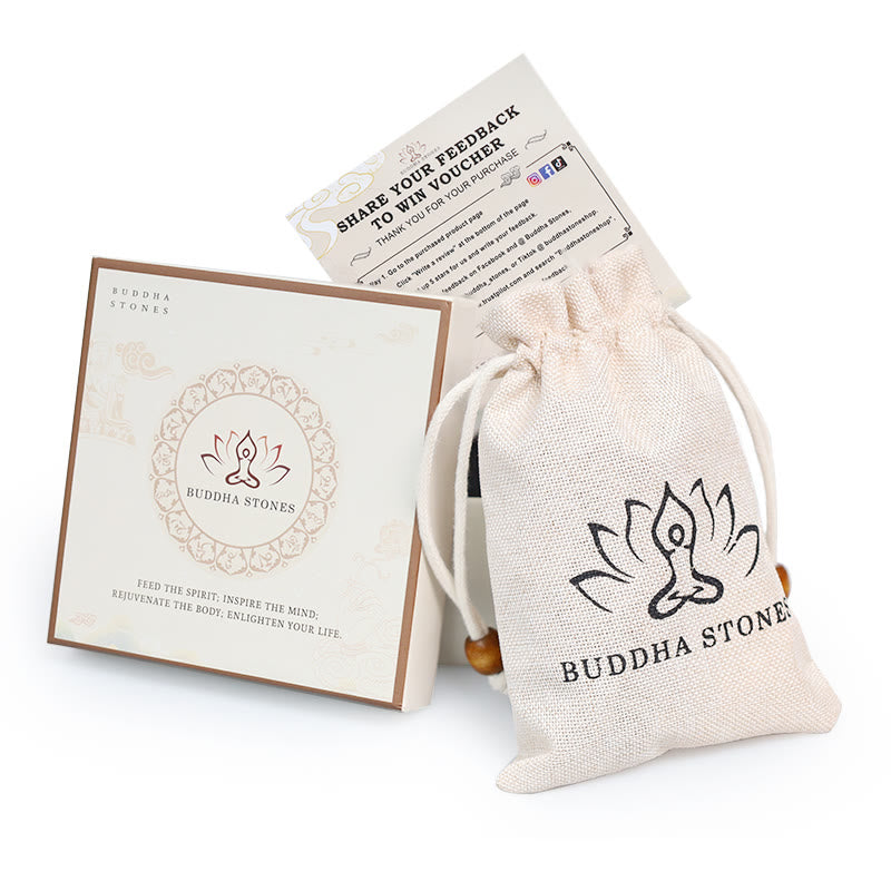 Buddha Stones Witte jade Bodhi Lotus Mala Harmonie Ketting en Armband - image 9