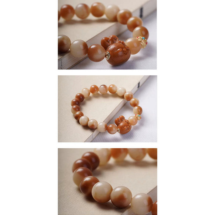 Buddha Stones Natuurlijke Bodhizaadjes Liefdevol Konijn Armband - image 5