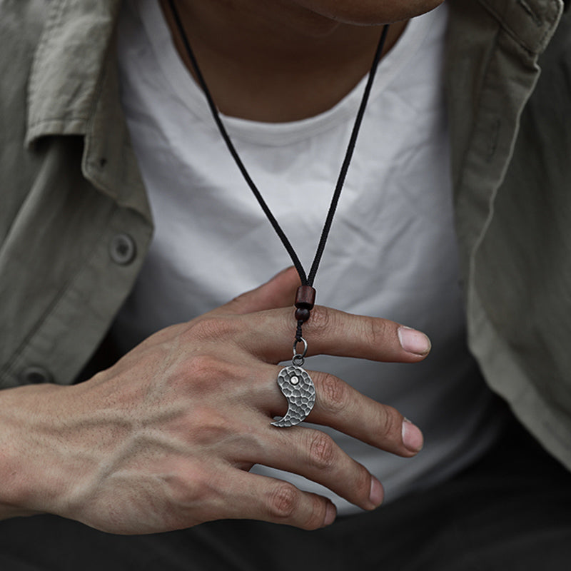 Buddha Stones Ketting met Yin Yang-balans en harmonie, 990 sterling zilver - image 7