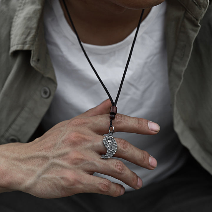 Buddha Stones Ketting met Yin Yang-balans en harmonie, 990 sterling zilver - image 7