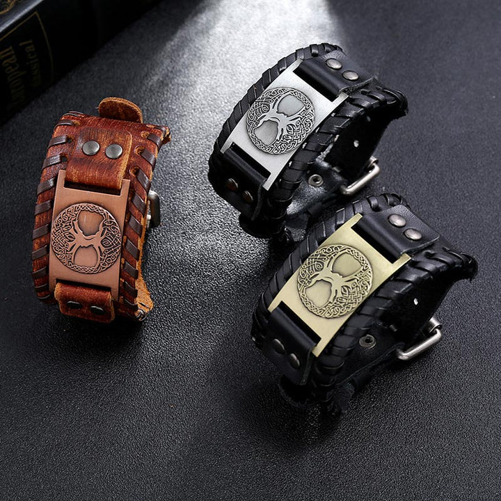 Buddha Stones Geluksarmband Armband van leer - image 7