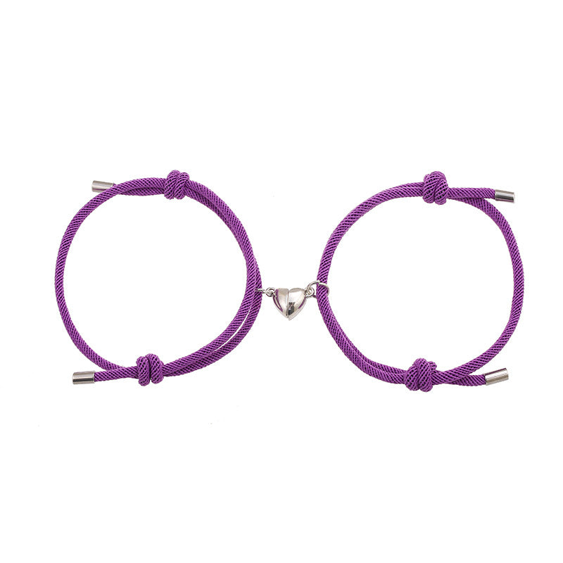 2 stuks magnetische Armband voor koppels - Paars - image 24