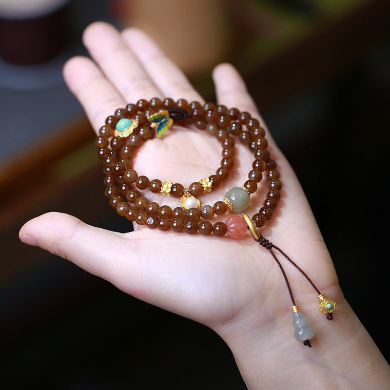 Buddha Stones Jade vlinder pompoen Armband Ketting - Jade (Welvaart ♥ Overvloed) - image 0