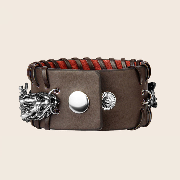 Buddha Stones Beschermende Armband van drakenleer - image 3