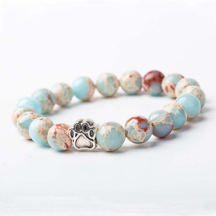 Indiase agaat groene agaat hondenpoot positieve kalmerende Armband - image 22